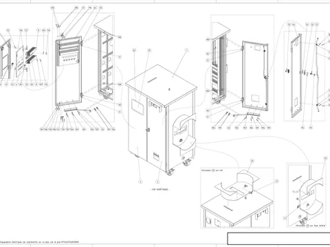 Plan de fabrication d'une armoire de réalimentation temporaire