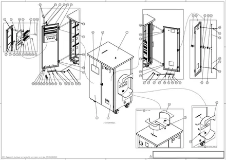 Armoire de réalimentation temporaire, plan de détail