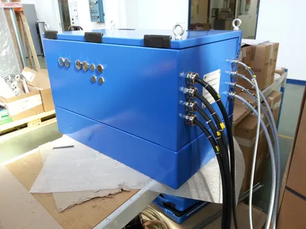 Coffret batteries de sécurité, réalisation
