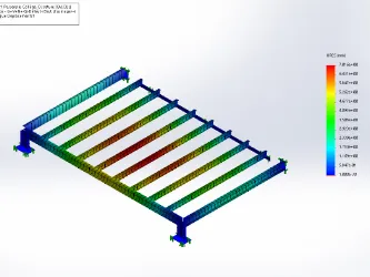 Note de dimensionnement d'un ouvrage métallique (analyse par éléments finis)