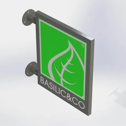 Lot d'enseignes, modélisation 3D