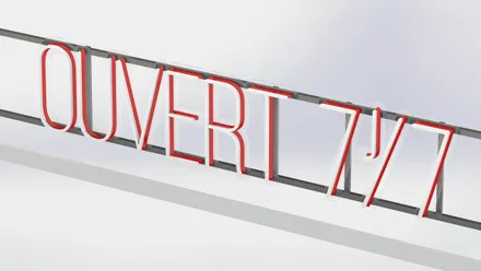 Lot d'enseignes, modélisation 3D