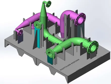 Gabarits de soudure piping, modélisation 3D