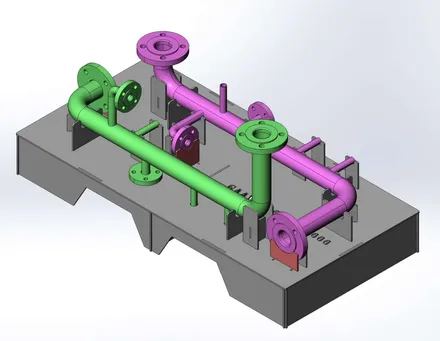 Gabarits de soudure piping, modélisation 3D