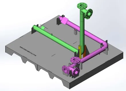 Gabarits de soudure piping, modélisation 3D