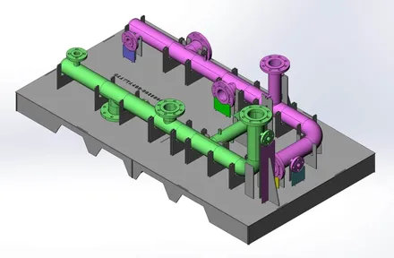 Gabarits de soudure piping, modélisation 3D