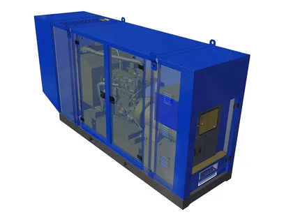 Groupe électrogène de réserve, modélisation 3D