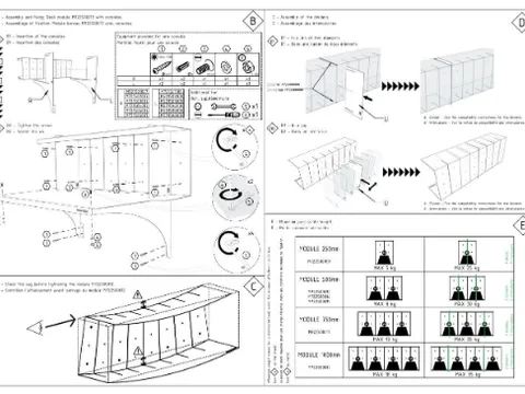 Notice d'assemblage d'étagères design modulaires
