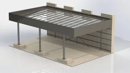 Lot d'ouvrages de métallerie, vue 3D