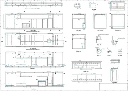 Shelter station électrique, plan de détail