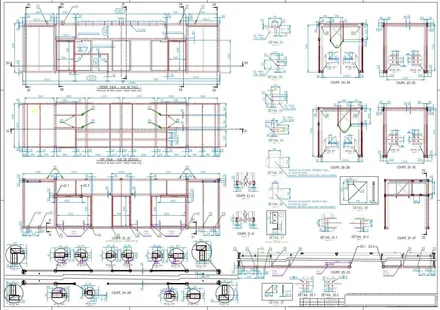 Station électrique d'alimentation bases vie, plan de détail