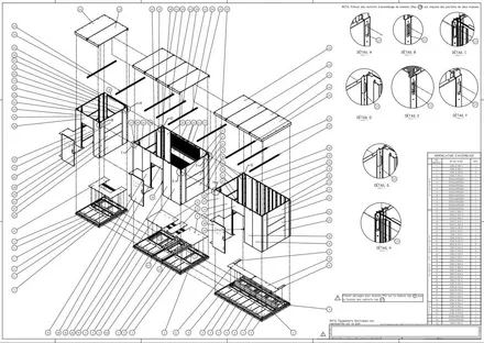 Station électrique LR1011, plan de détail
