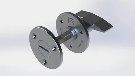 Verrou de porte, modélisation 3D