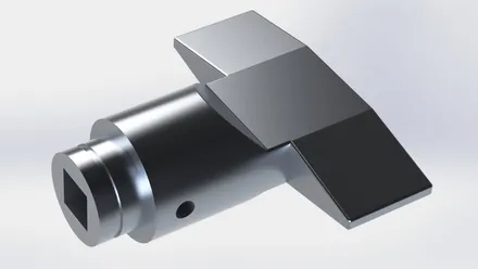 Verrou de porte, modélisation 3D