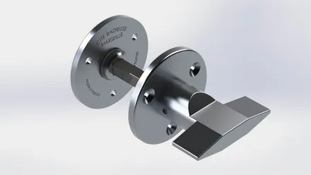 Verrou de porte, modélisation 3D